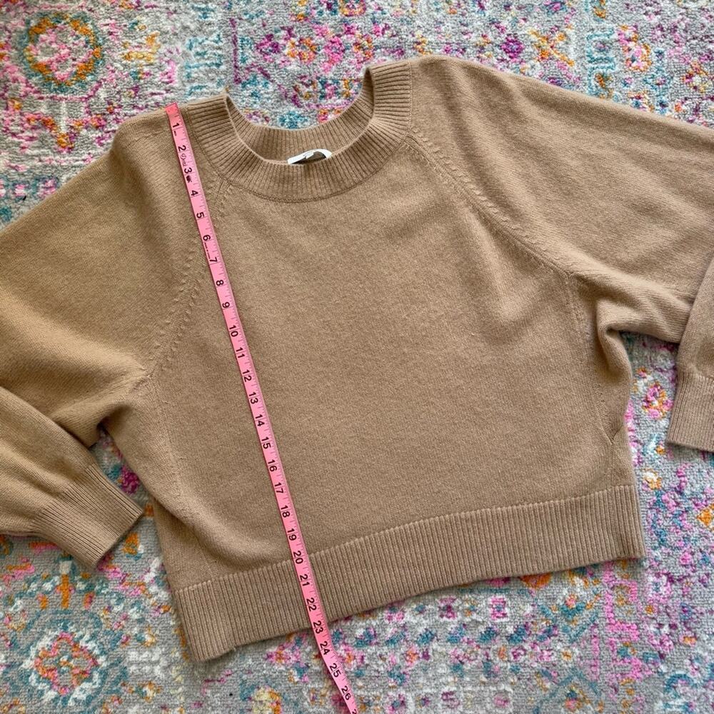 Vince Camel Wool Cashmere Long Raglan Dolman Sleeves Crewneck Sweater Size Large - Picture 5 of 9